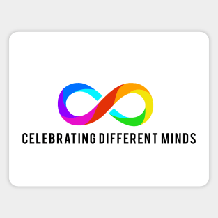 Celebrating different minds, for light T-shirts Magnet